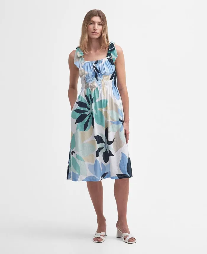 Nadia Floral Midi Dress Multi Women Barbour Dresses and Skirts