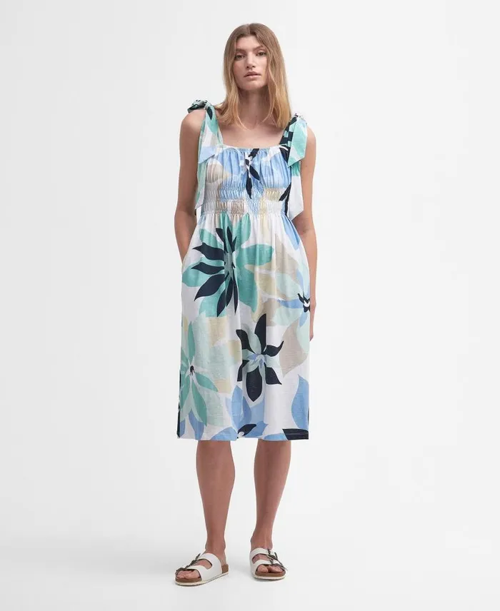 Nadia Floral Midi Dress Multi Women Barbour Dresses and Skirts