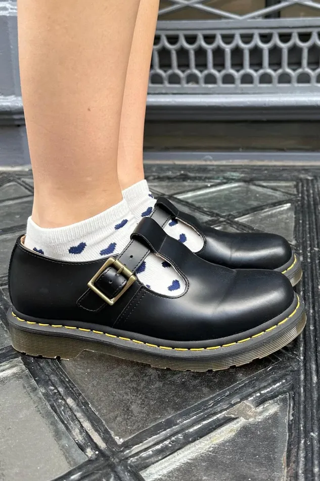 Navy Heart Ankle Socks Navy Hearts Women Brandy Melville Socks