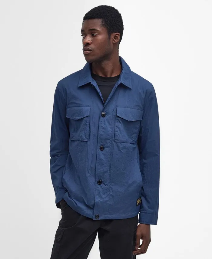 Neale Overshirt Washed Cobalt Men Barbour Casual Jackets