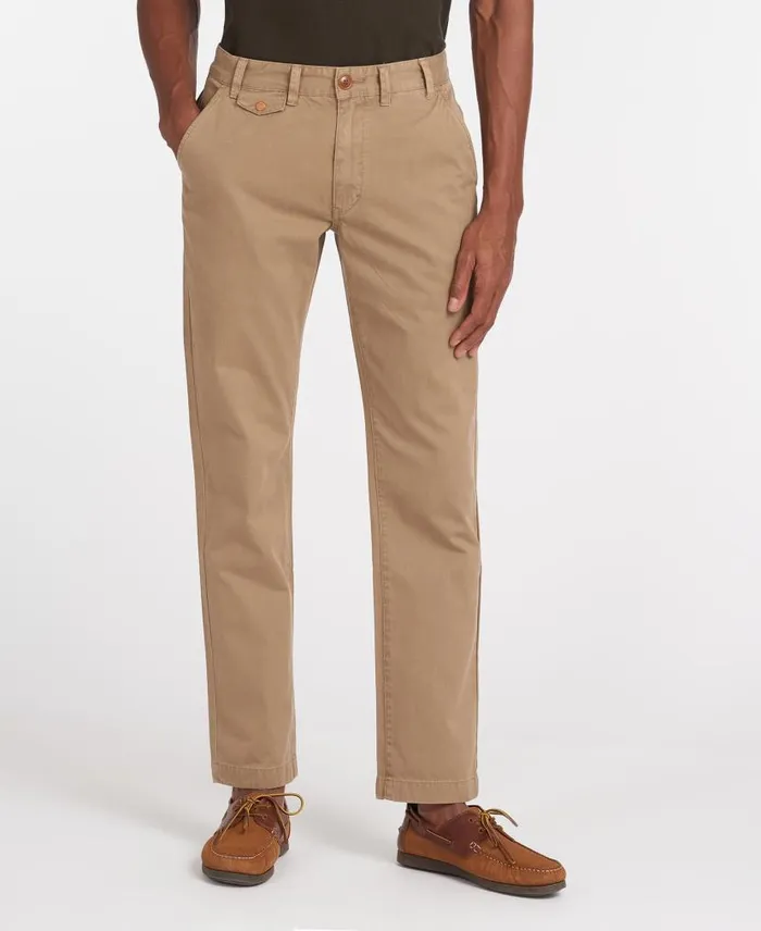 Neuston Twill Trousers Sand Men Barbour Trousers and Shorts