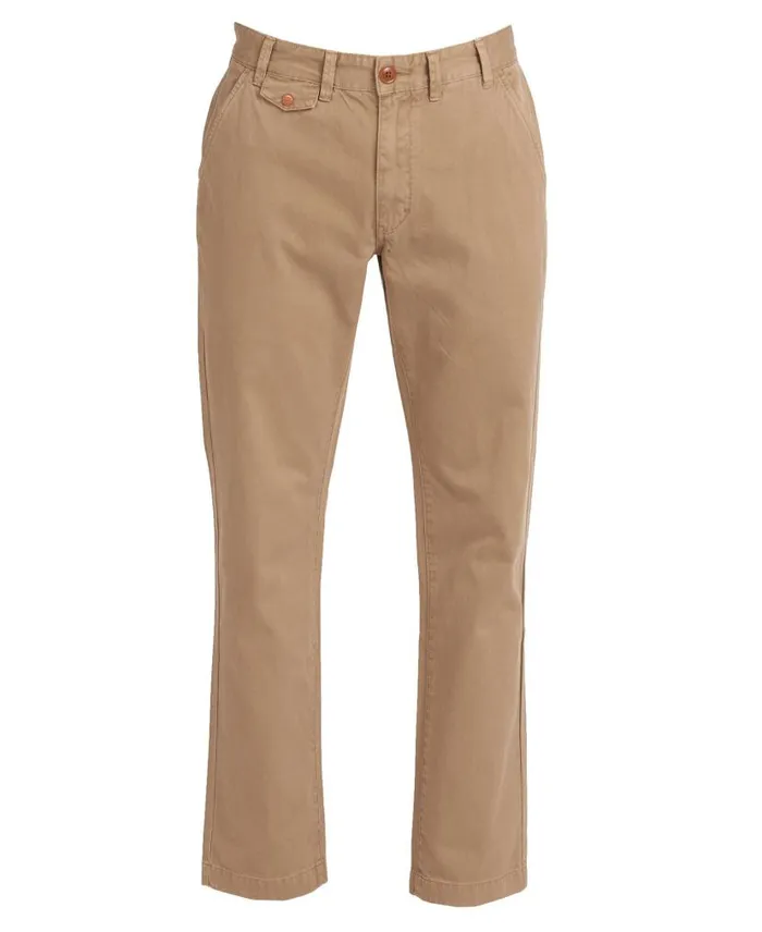 Neuston Twill Trousers Sand Men Barbour Trousers and Shorts