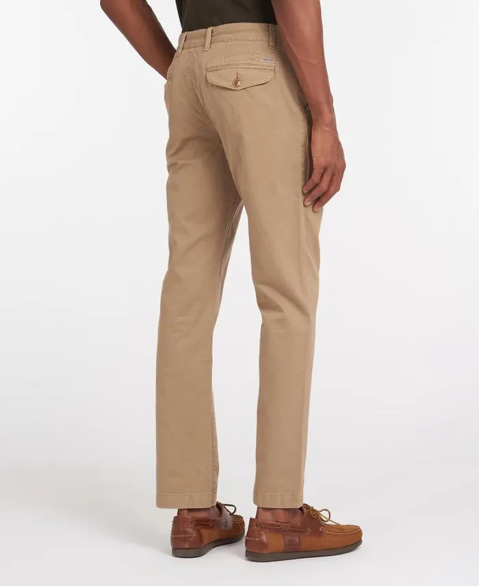 Neuston Twill Trousers Sand Men Barbour Trousers and Shorts
