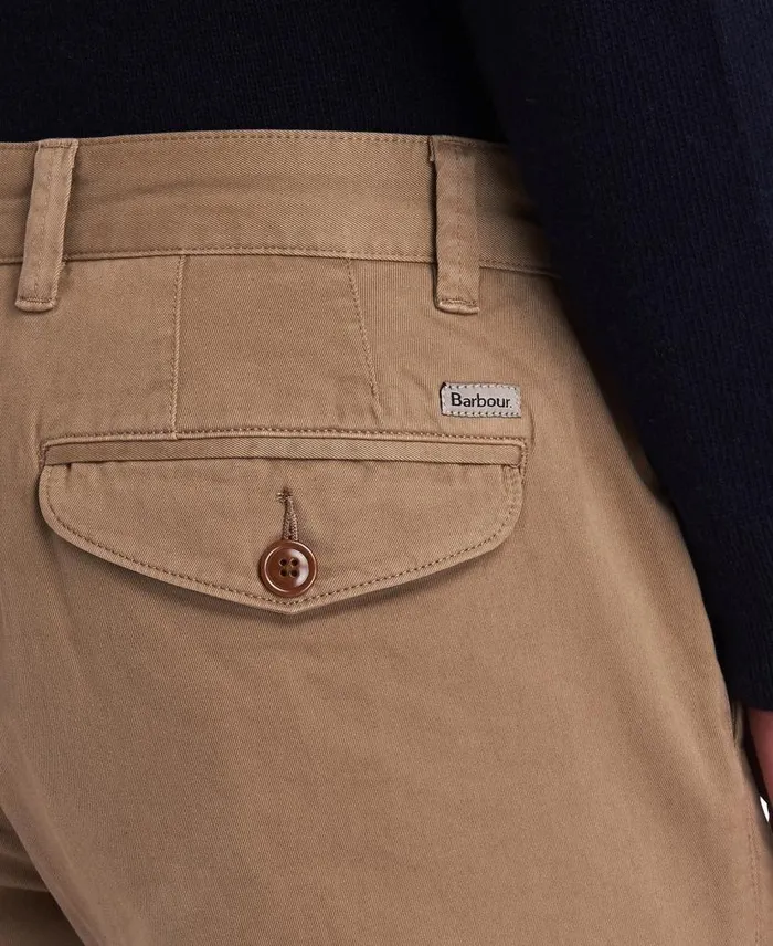 Neuston Twill Trousers Sand Men Barbour Trousers and Shorts