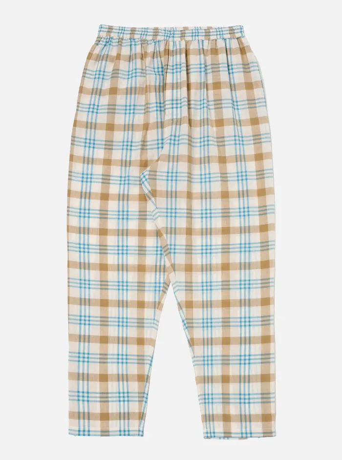 Nightwear Men Universal Works Universal Works Pyjama Pant In Ecru Madras Check