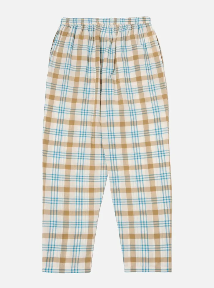 Nightwear Men Universal Works Universal Works Pyjama Pant In Ecru Madras Check