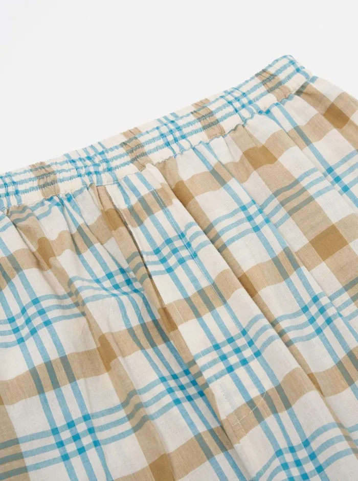 Nightwear Men Universal Works Universal Works Pyjama Pant In Ecru Madras Check