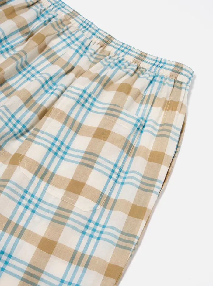 Nightwear Men Universal Works Universal Works Pyjama Pant In Ecru Madras Check
