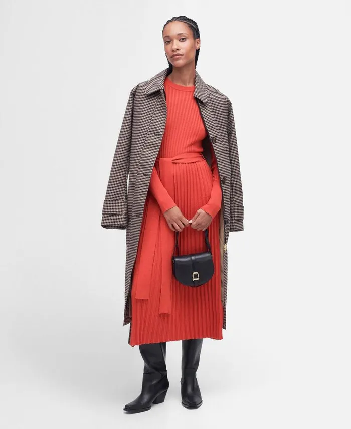 Norma Jumper Dress Blaze Red Women Barbour Dresses and Skirts