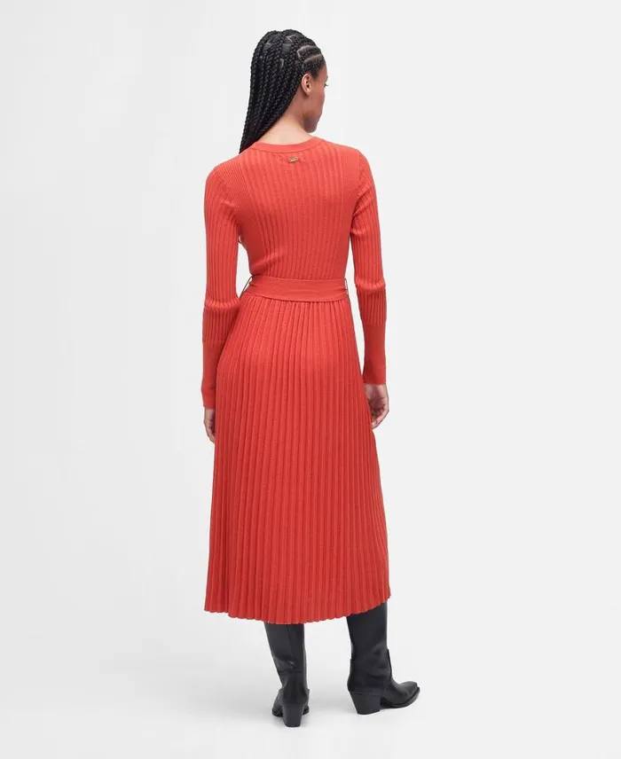 Norma Jumper Dress Blaze Red Women Barbour Dresses and Skirts