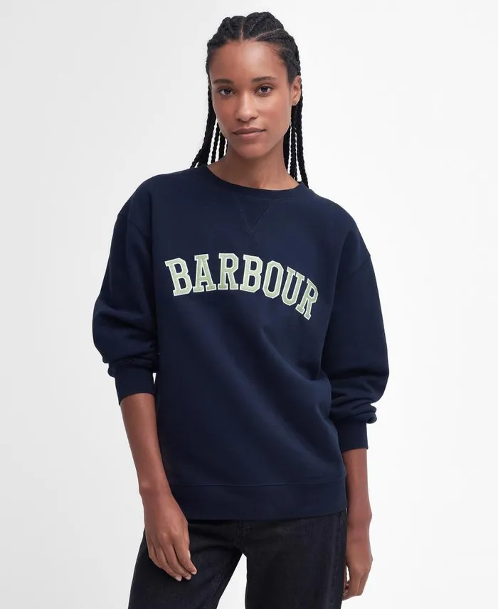 Northumberland Sweatshirt Harvest Gold Women Barbour Jumpers