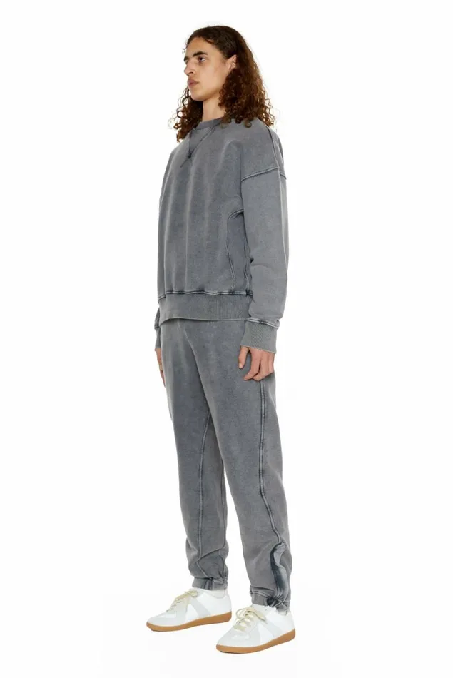 NTRLS Chrome Grey Cuffed Joggers Chrome Grey Men Jaded London Joggers