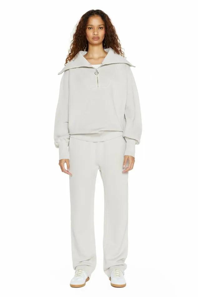 NTRLS Stone Quarter Zip Sweatshirt Stone Women Jaded London
