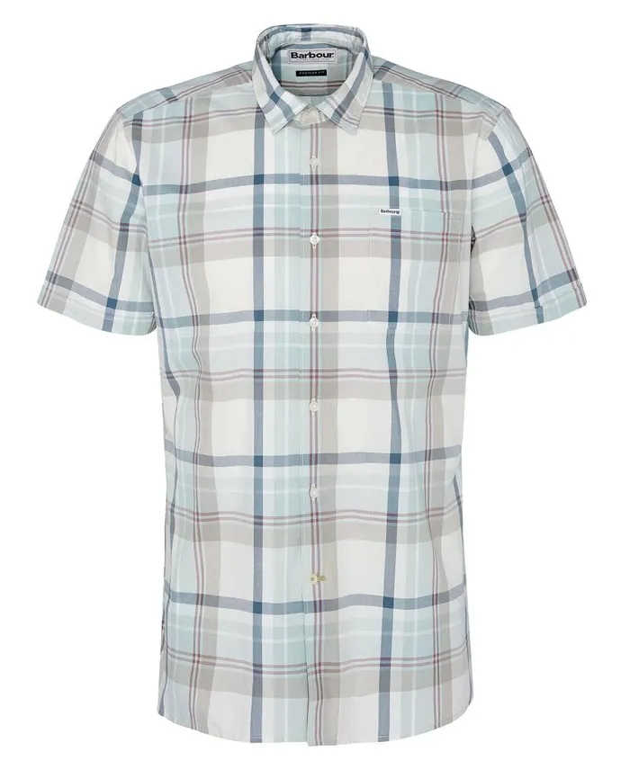 Oakfield Regular ShortSleeved Shirt Ecru Men Barbour Shirts