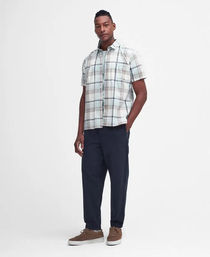 Oakfield Regular ShortSleeved Shirt Ecru Men Barbour Shirts