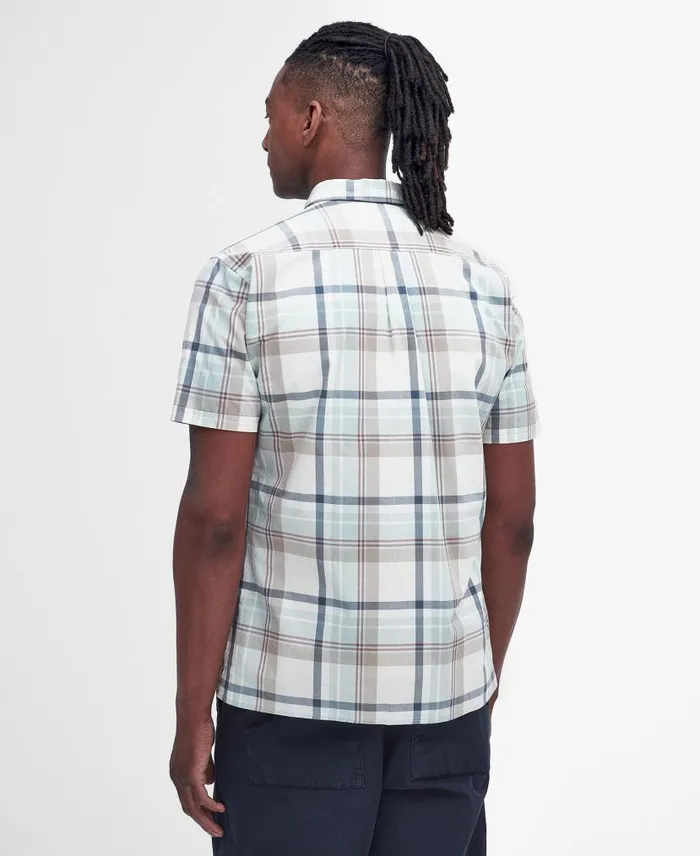 Oakfield Regular ShortSleeved Shirt Ecru Men Barbour Shirts