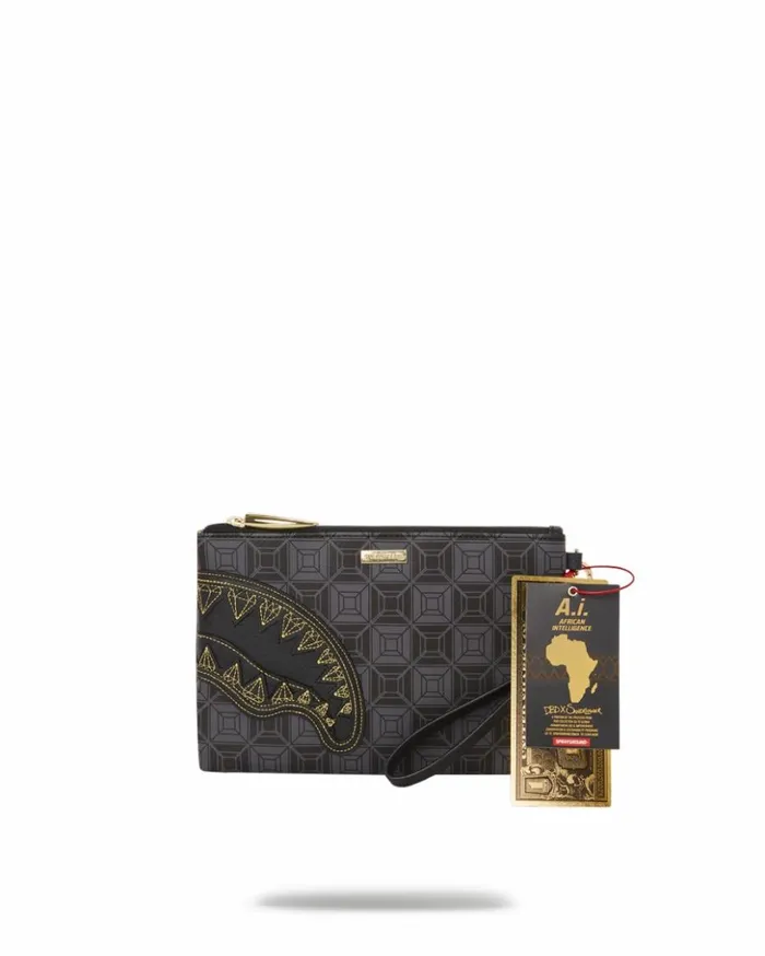 OBSIDIAN STUNNER Ai6 SANDFLOWER COLLAB CROSSOVER CLUTCH Bags SPRAYGROUND
