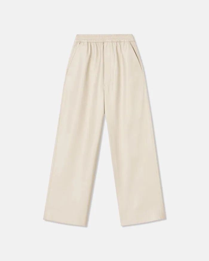Odessa Okobor AltLeather Pants Creme Women Nanushka Bottoms
