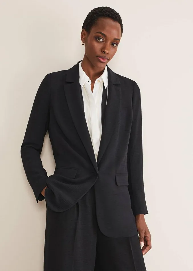 Opal Black Blazer Black Women Phase Eight Jackets