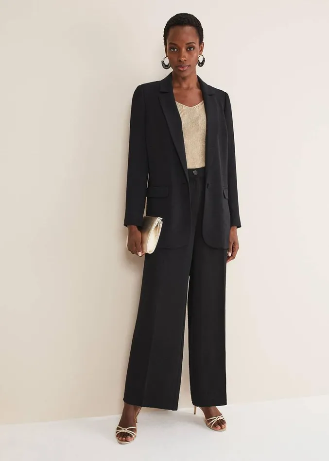Opal Black Blazer Black Women Phase Eight Jackets