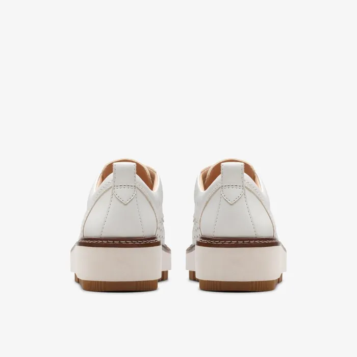 Orianna Move Off White Leather Women Clarks Platforms