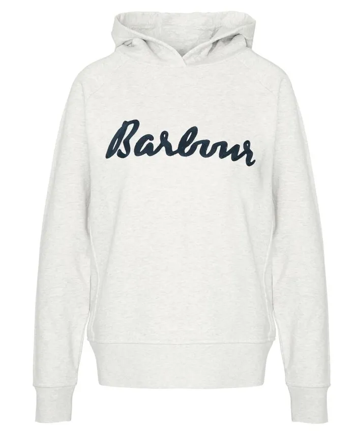 Otterburn Hoodie Cloud Marlnavy Women Barbour Hoodies and Sweatshirts