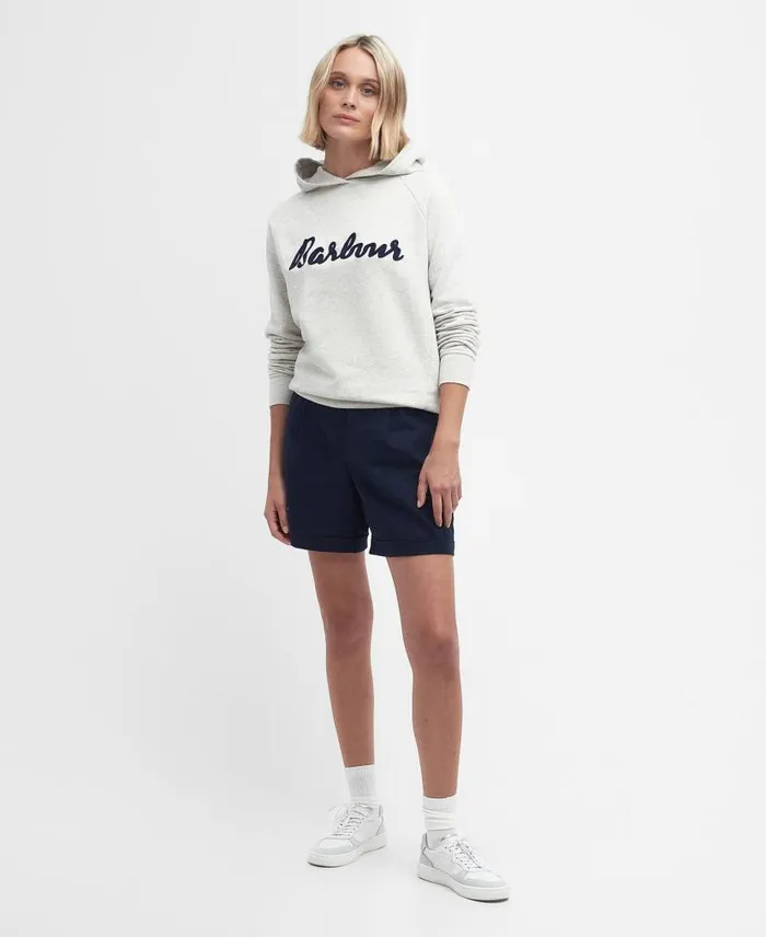 Otterburn Hoodie Cloud Marlnavy Women Barbour Hoodies and Sweatshirts