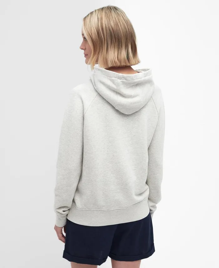 Otterburn Hoodie Cloud Marlnavy Women Barbour Hoodies and Sweatshirts
