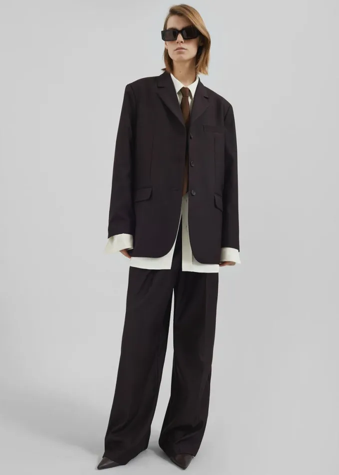Outerwear Women The Frankie Shop Loma Blazer 8211 Brown