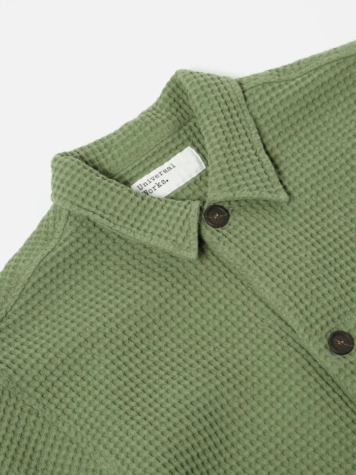 Overshirts Men Universal Works Universal Works Tech Overshirt In Birch Pike Waffle