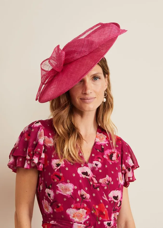 Oversized Bow Disc Pink Women Phase Eight Fascinators and Hats