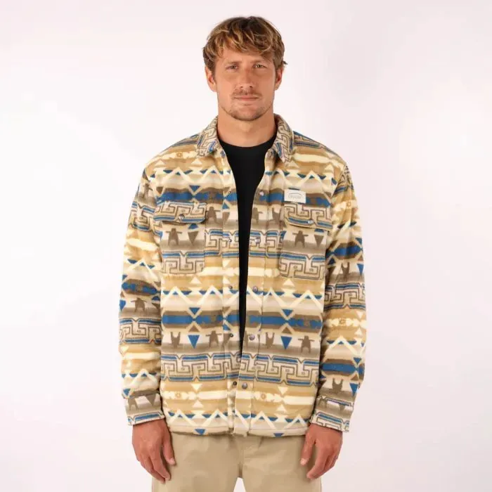Oxbow Shirt Men Polar Fleece Saudade 8211 Wax