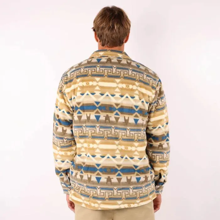 Oxbow Shirt Men Polar Fleece Saudade 8211 Wax
