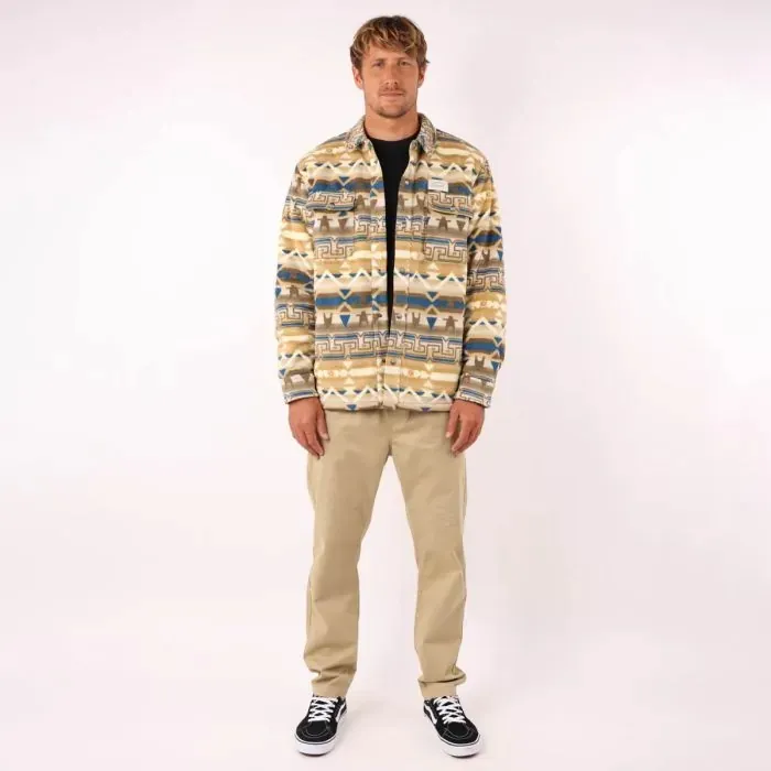 Oxbow Shirt Men Polar Fleece Saudade 8211 Wax