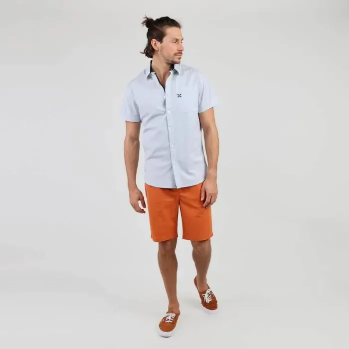 Oxbow Shirt Men Shirt Clami 8211 Light Blue