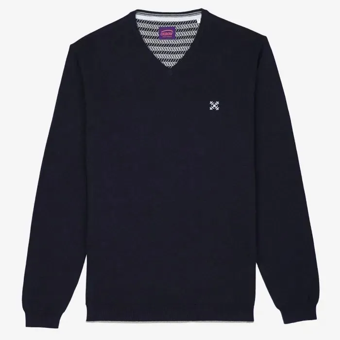 Oxbow Sweater Men Sweater Pivega 8211 Deep Marine Chin