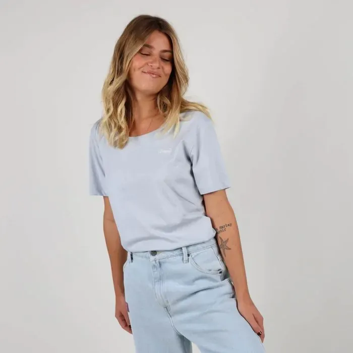 Oxbow TeeShirt Top Women TeeShirt Tartas 8211 Light Blue