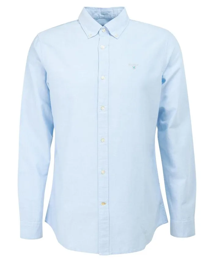 Oxford Tailored LongSleeved Striped Shirt Classic Pink Men Barbour Shirts