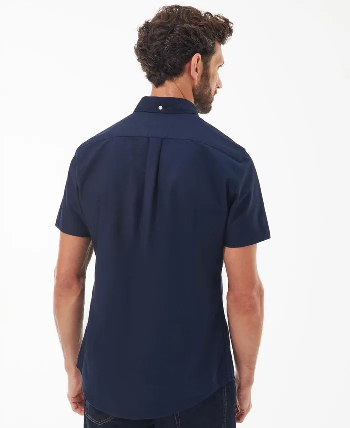 Oxford Tailored ShortSleeved Shirt Sky Men Barbour Shirts