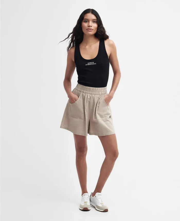 Parisse Shorts Oat Women Barbour Trousers and Shorts