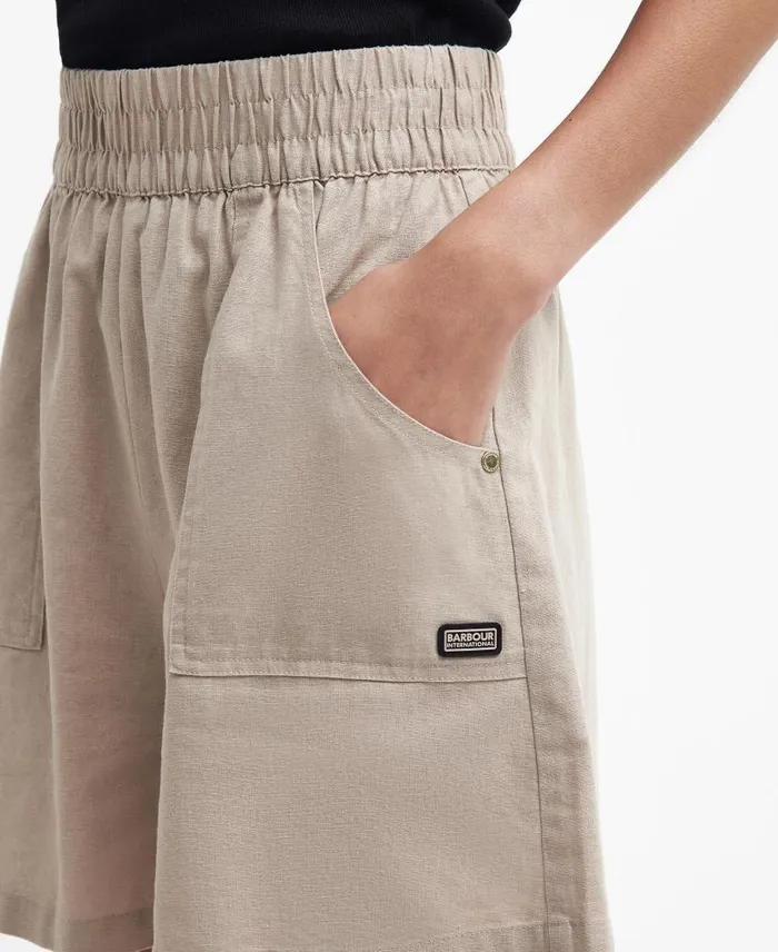 Parisse Shorts Oat Women Barbour Trousers and Shorts