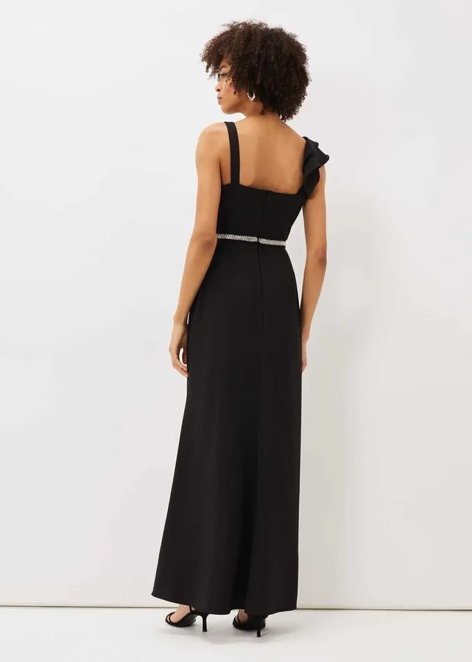 Patsie Elipse Hem Maxi Dress Black Women Phase Eight Dresses