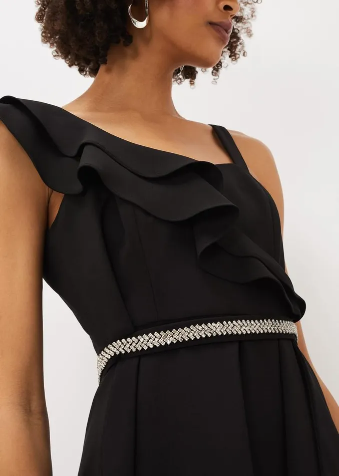 Patsie Elipse Hem Maxi Dress Black Women Phase Eight Dresses