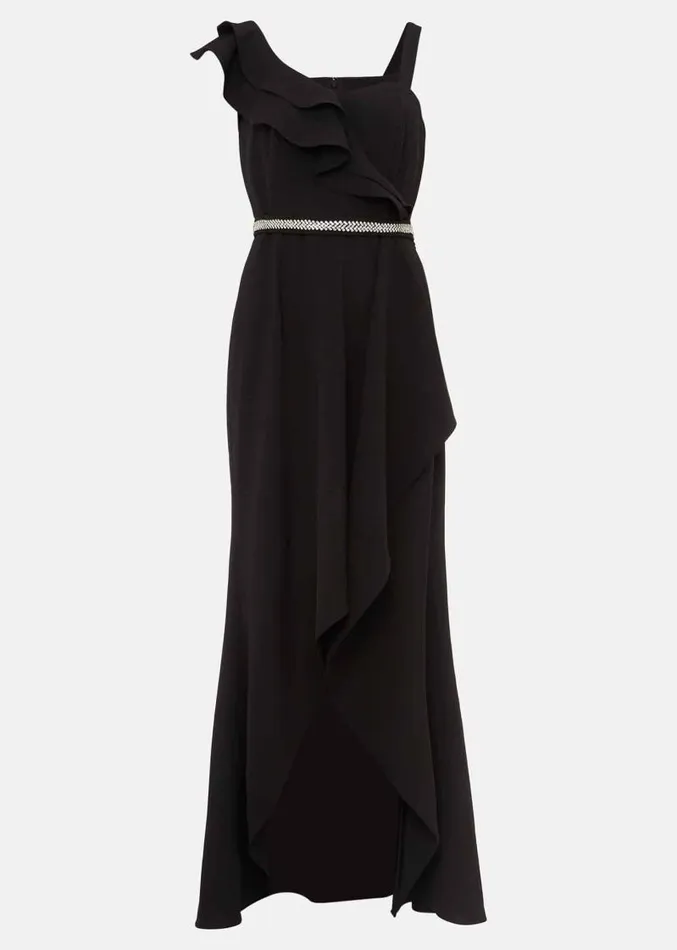 Patsie Elipse Hem Maxi Dress Black Women Phase Eight Dresses