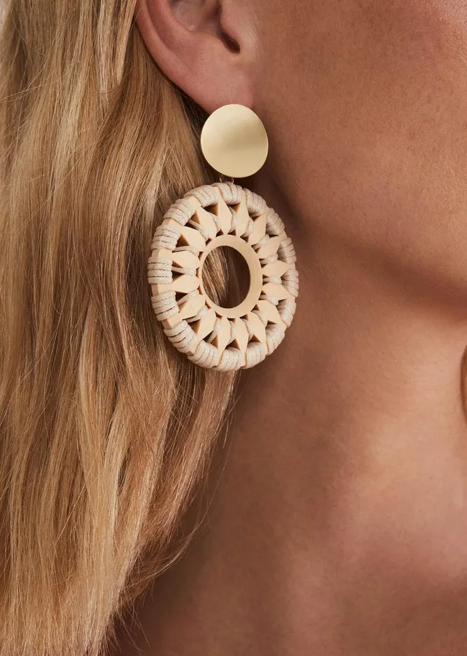 Pattern Drop Earrings Neutral Women Phase Eight Jewellery