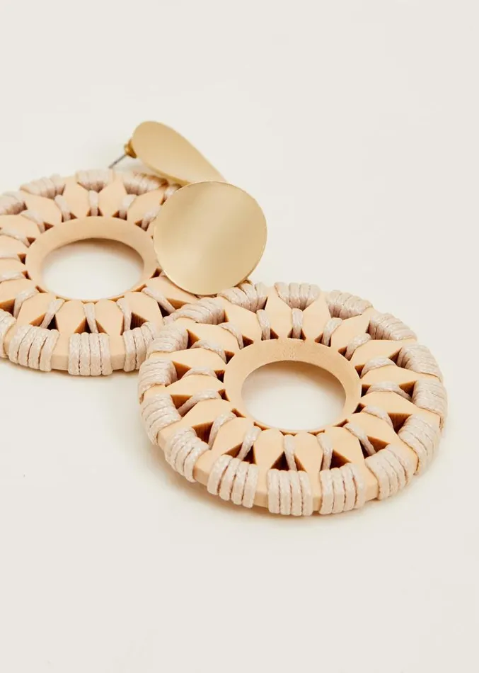 Pattern Drop Earrings Neutral Women Phase Eight Jewellery