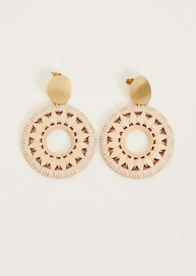 Pattern Drop Earrings Neutral Women Phase Eight Jewellery