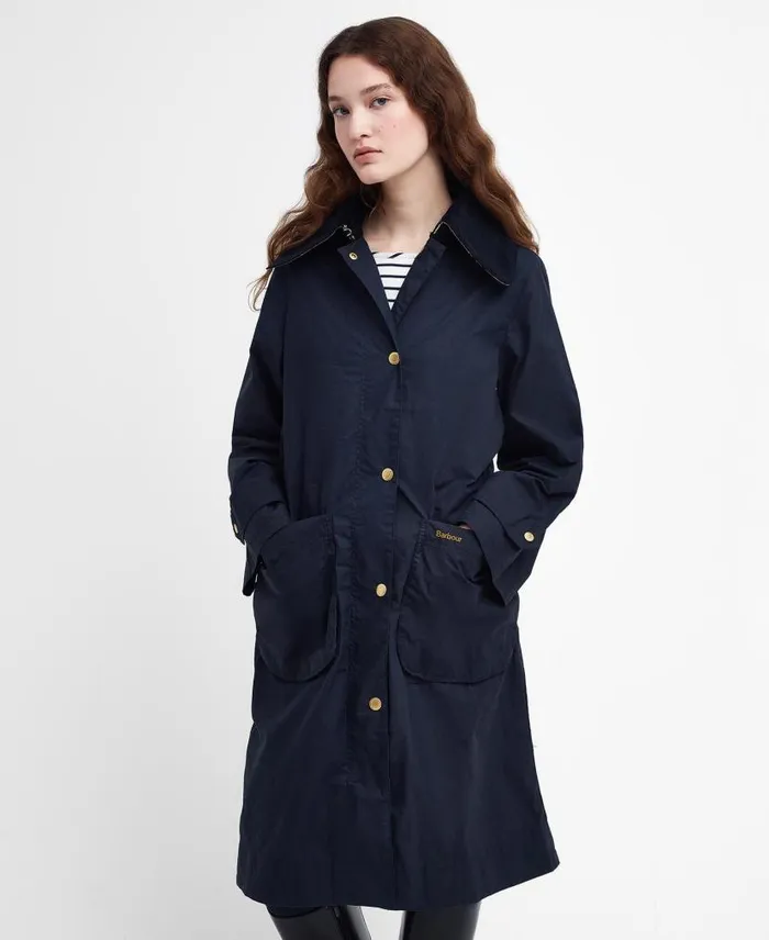 Paxton Showerproof Trench Coat Oatmeal Women Barbour Showerproof Jackets