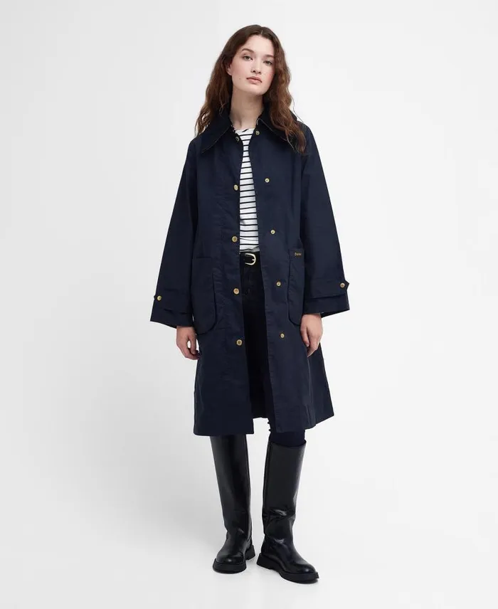 Paxton Showerproof Trench Coat Oatmeal Women Barbour Showerproof Jackets
