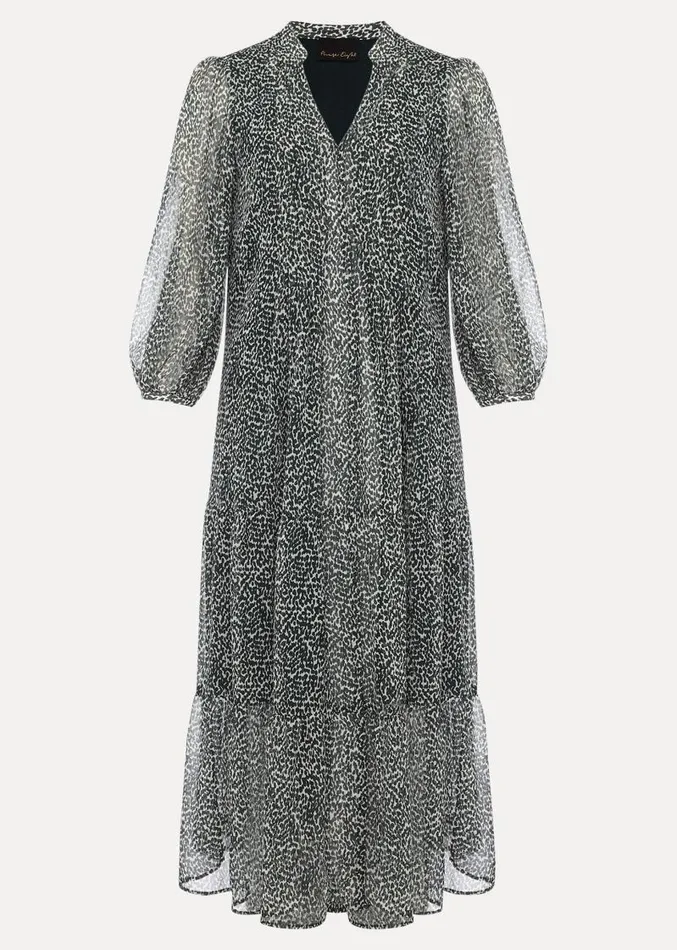 Penele Ditsy Print Chiffon Midi Dress Greenivory Women Phase Eight Dresses